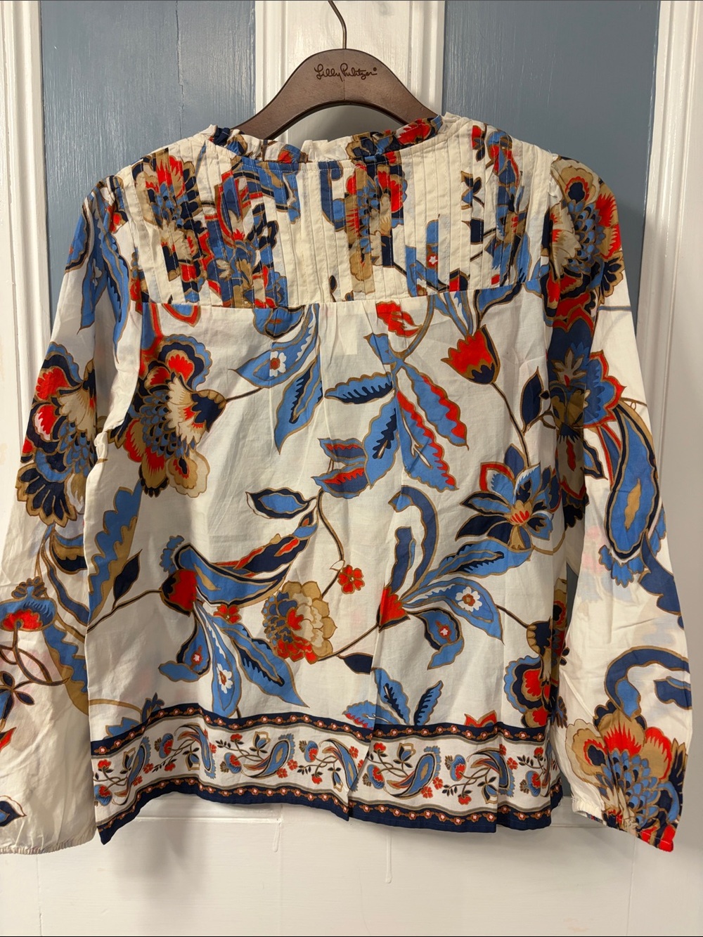 Talbots Paisley Floral Tunic Top Blouse - Picture 3 of 5